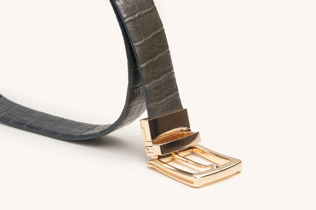 LEATHER BELT A1282 GRN_Accessories