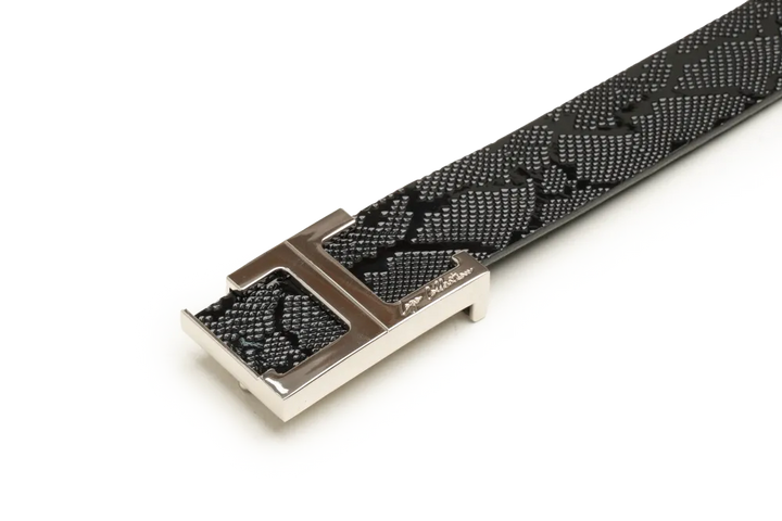 LEATHER BELT A1336 BKA - LOGO