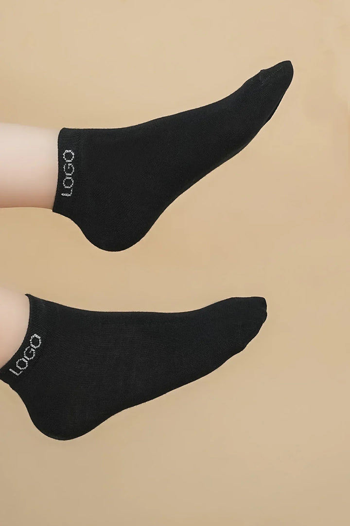 LOGO MENS ANKLE COTTON SOCKS (PACK OF 2)