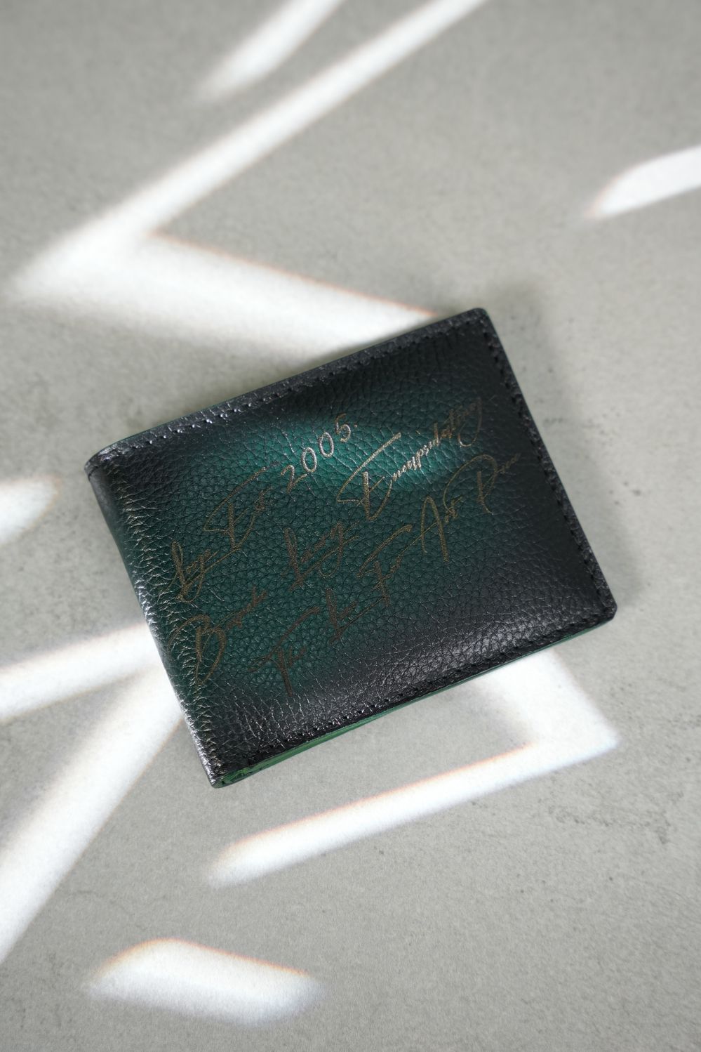 NOTE WALLET NW567 GRN  "RFID PROTECTION"