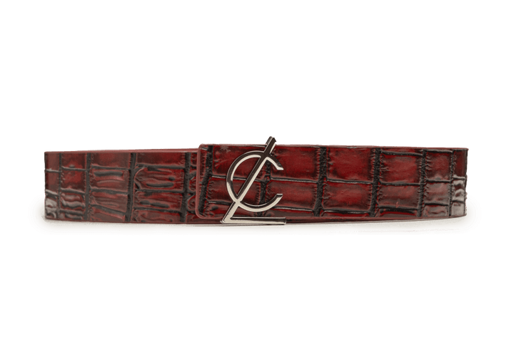 LEATHER BELT A1293 RED_Accessories