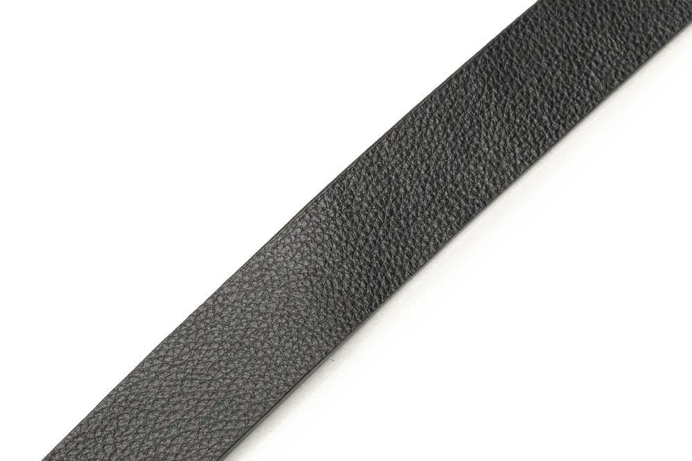 LEATHER BELT A1308 BKA - LOGO