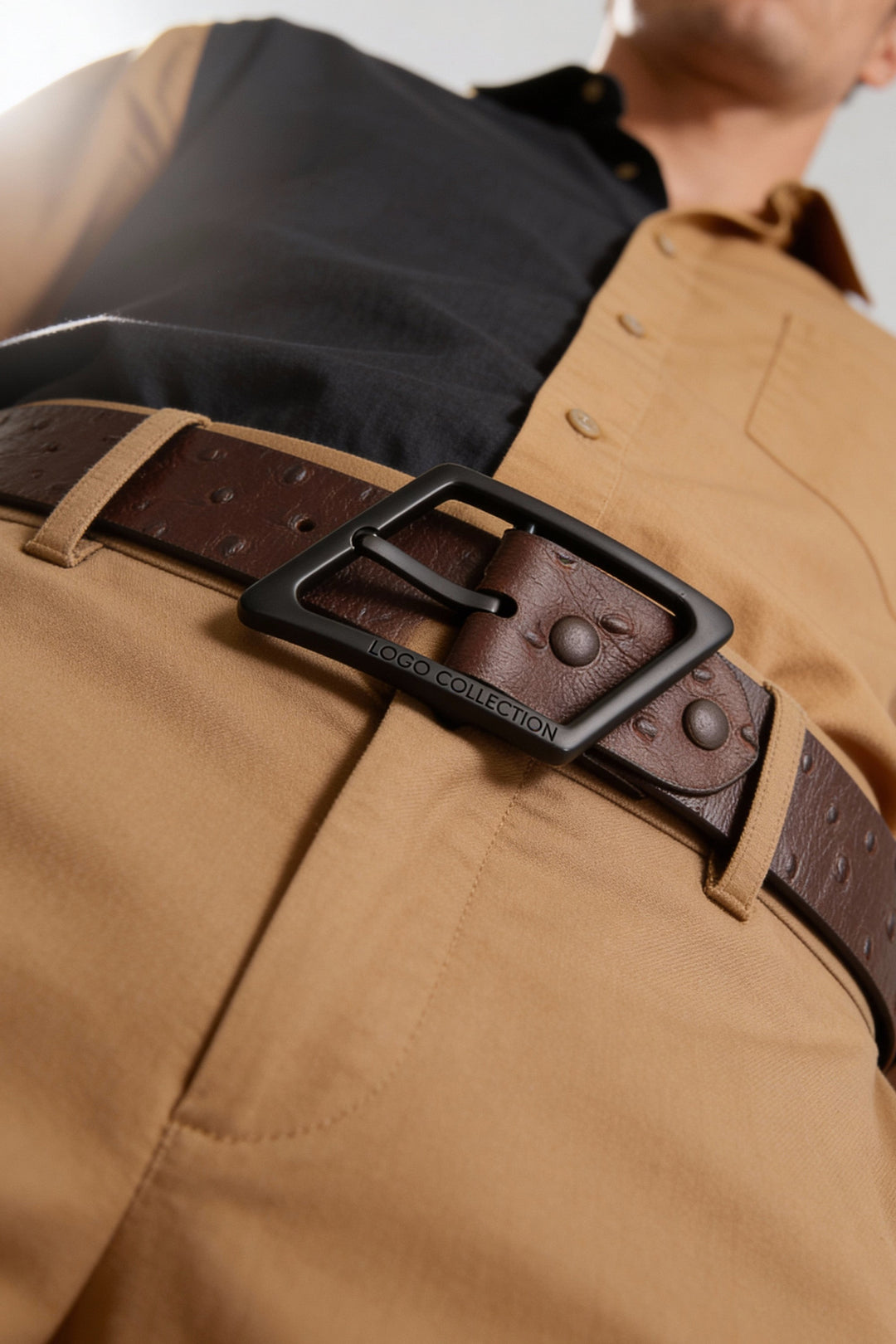 LOGO Montavinoire LEATHER BELT