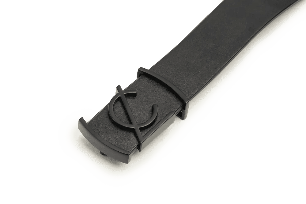 LEATHER BELT A1324 BKA - LOGO