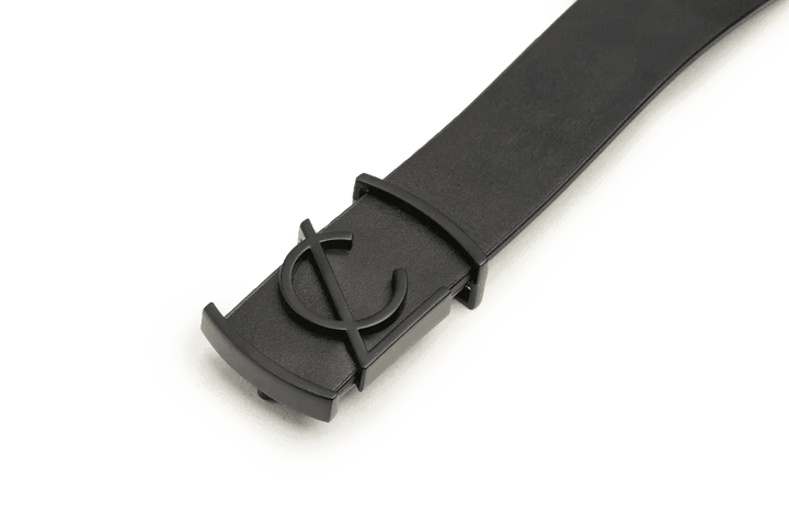 LEATHER BELT A1324 BKA - LOGO