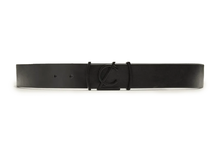 LEATHER BELT A1324 BKA - LOGO