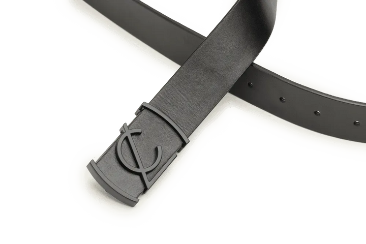 LEATHER BELT A1324 BKA - LOGO