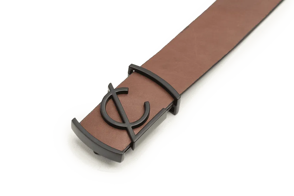 LEATHER BELT A1325 BRA - LOGO
