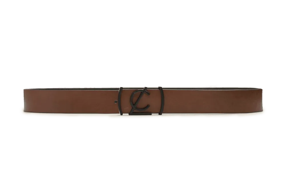 LEATHER BELT A1325 BRA - LOGO