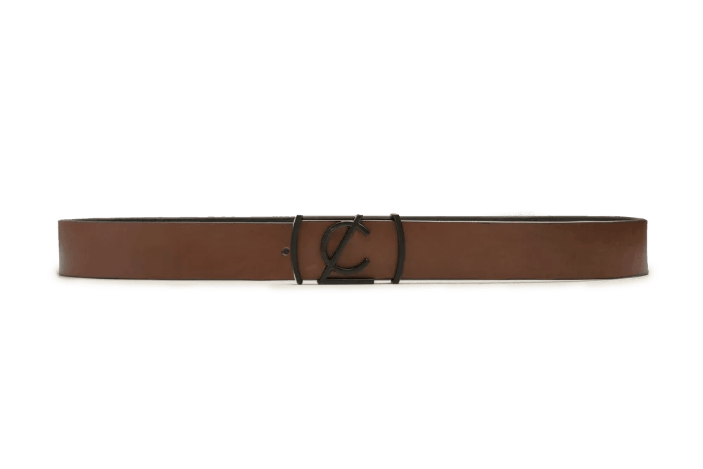 LEATHER BELT A1325 BRA - LOGO