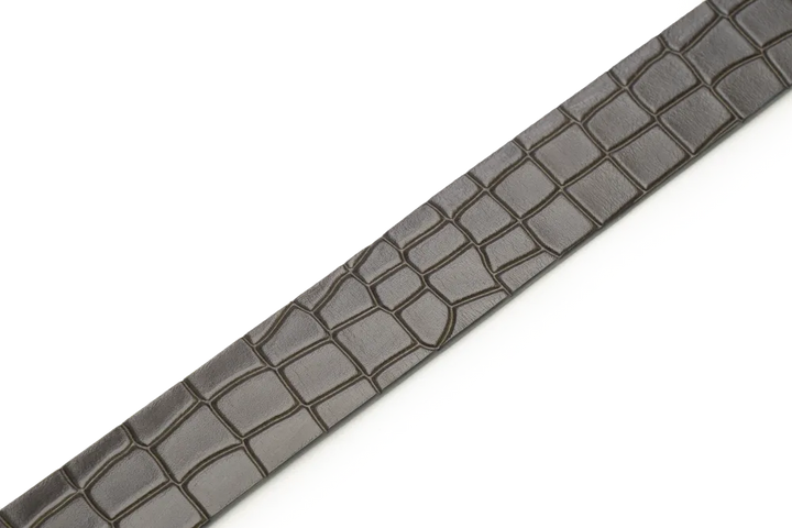 LEATHER BELT A1329 GRN - LOGO