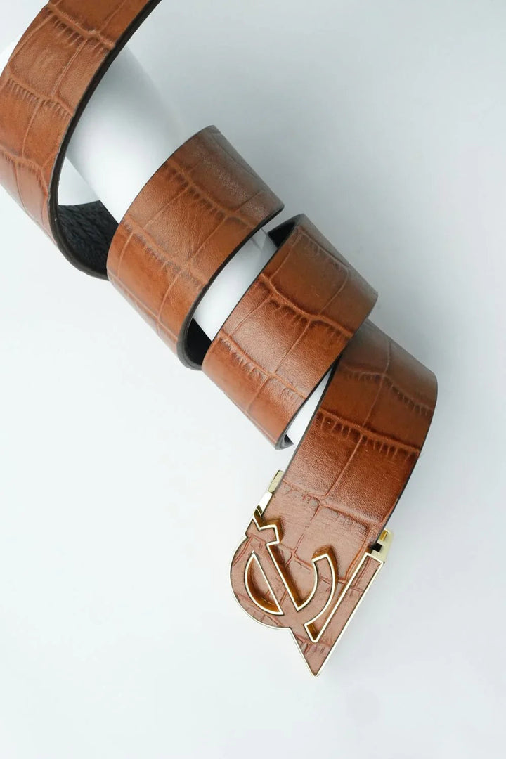 LOGO Montavelleon LEATHER BELT