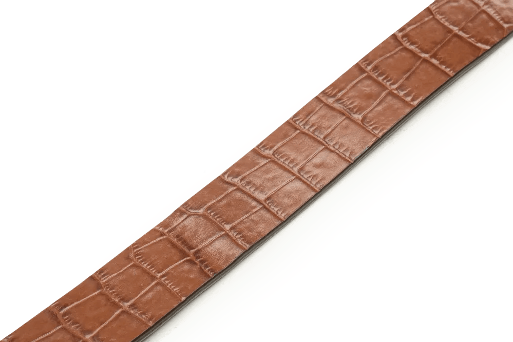 LEATHER BELT A1332 TAN - LOGO