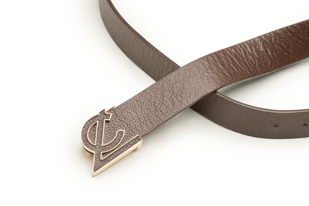 LEATHER BELT A1333 BRA - LOGO