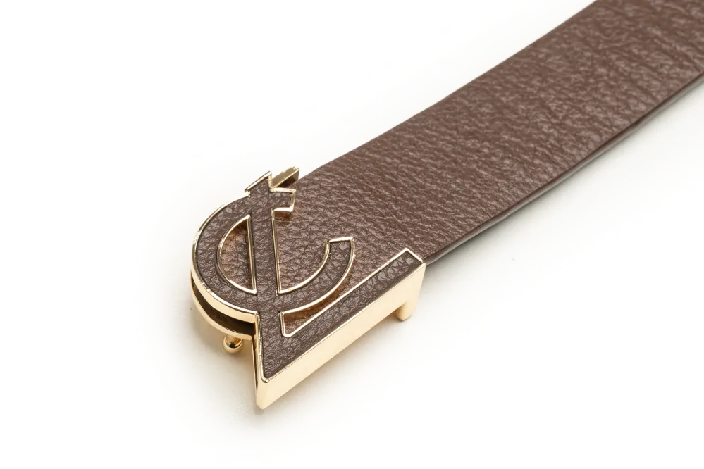 LEATHER BELT A1333 BRA - LOGO