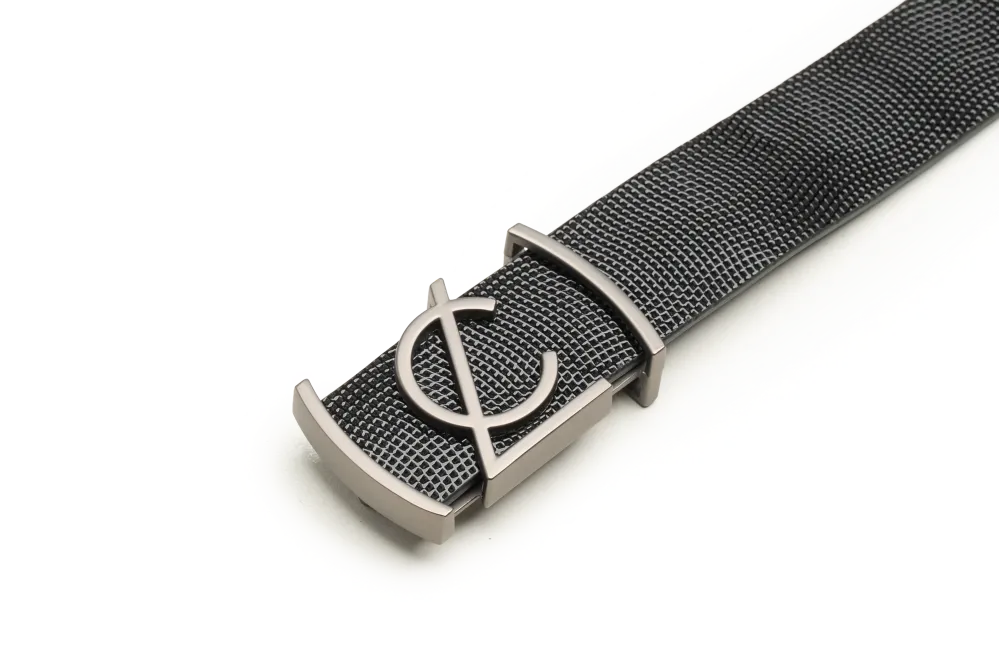 LEATHER BELT A1337 BKA - LOGO
