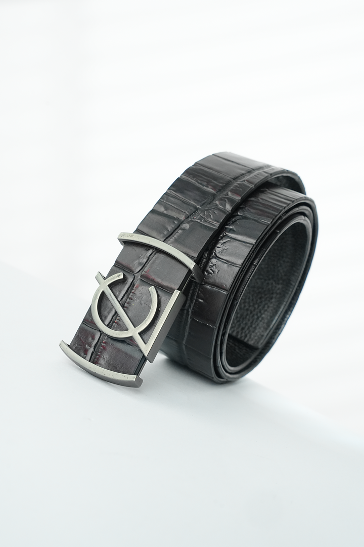 LEATHER BELT  A1338 RED