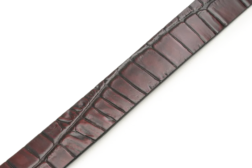 LEATHER BELT A1338 RED - LOGO