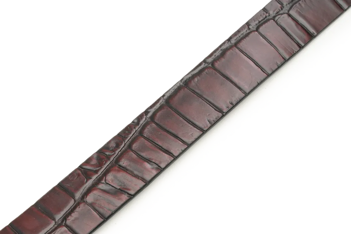 LEATHER BELT A1338 RED - LOGO
