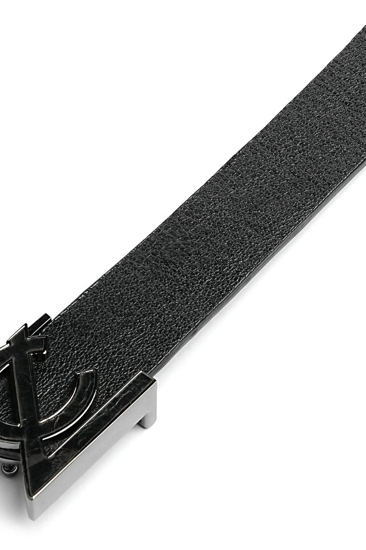 LOGO SAVARELLON LEATHER BELT