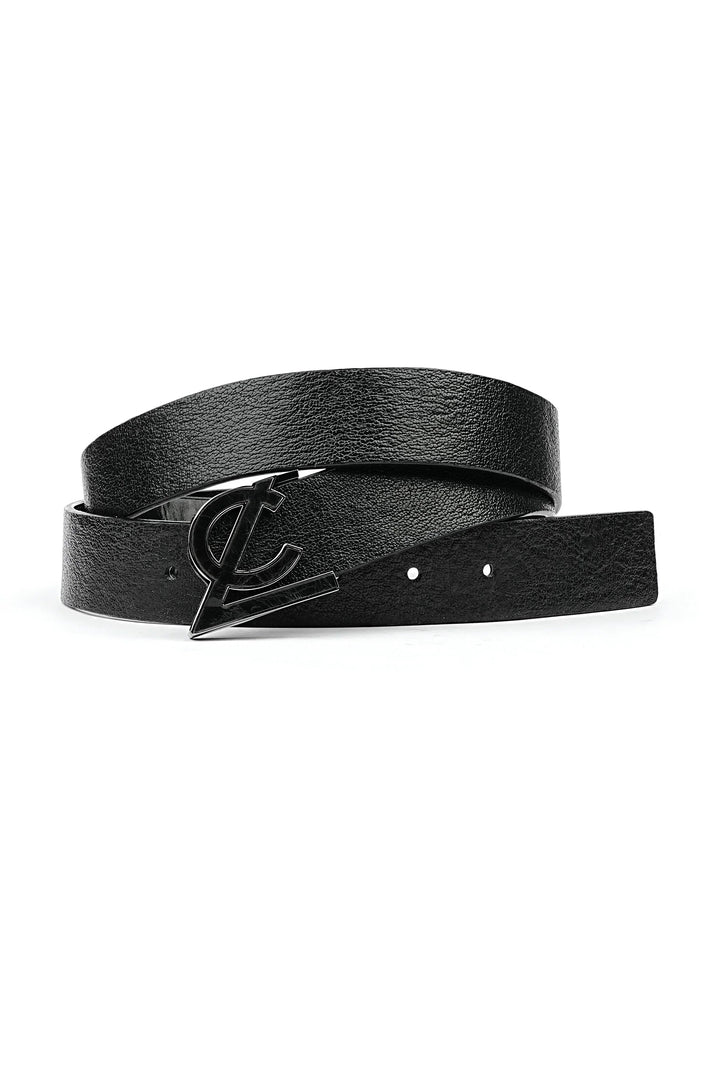 LOGO SAVARELLON LEATHER BELT