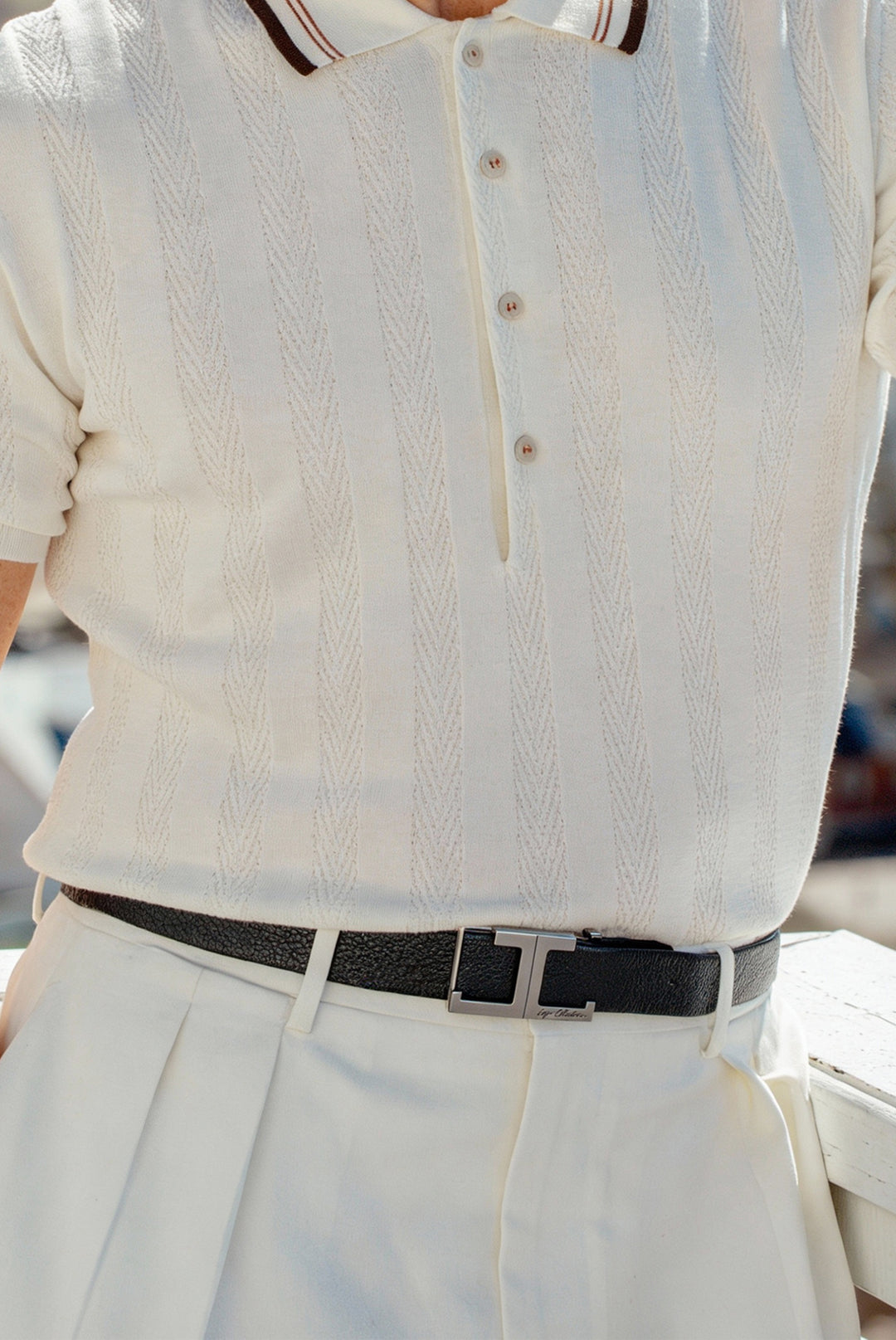 LOGO LEATHER BELT