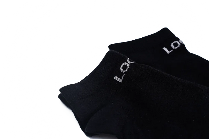 LOGO MENS ANKLE COTTON SOCKS (PACK OF 2) - LOGO