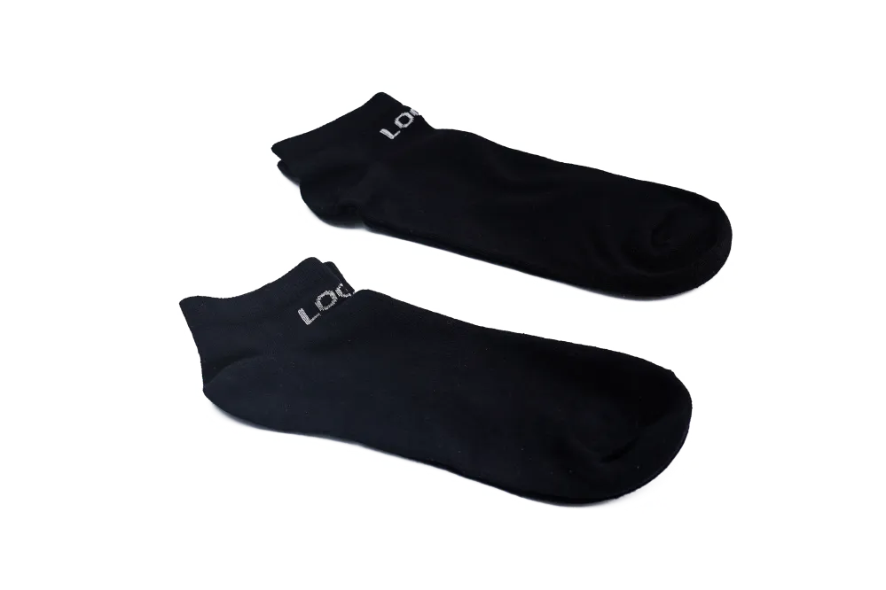 LOGO MENS ANKLE COTTON SOCKS (PACK OF 2) - LOGO