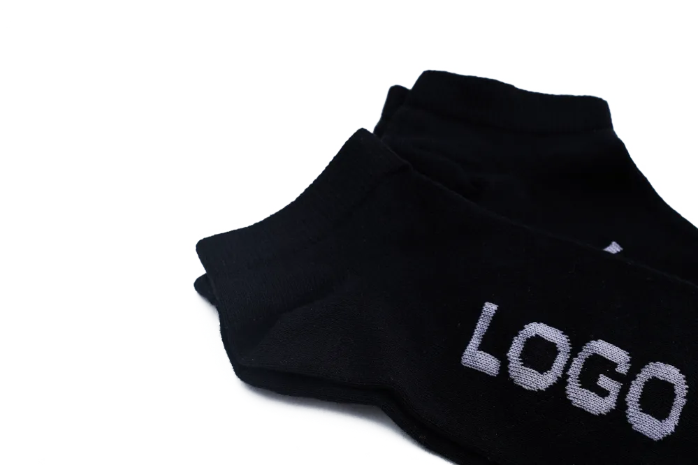 LOGO MENS ANKLE COTTON SOCKS (PACK OF 2) - LOGO
