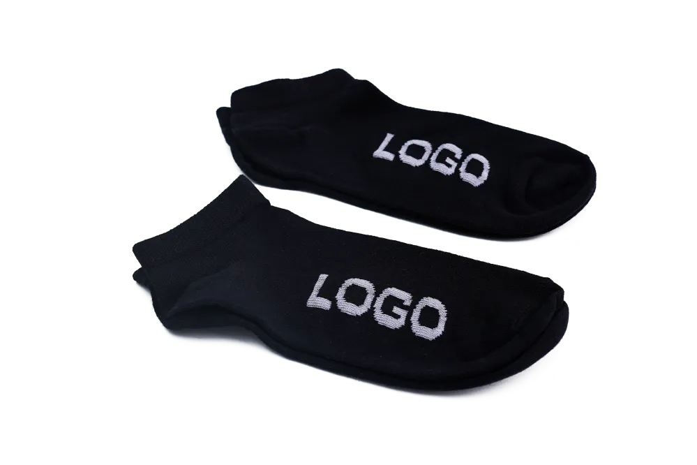 LOGO MENS ANKLE COTTON SOCKS (PACK OF 2) - LOGO