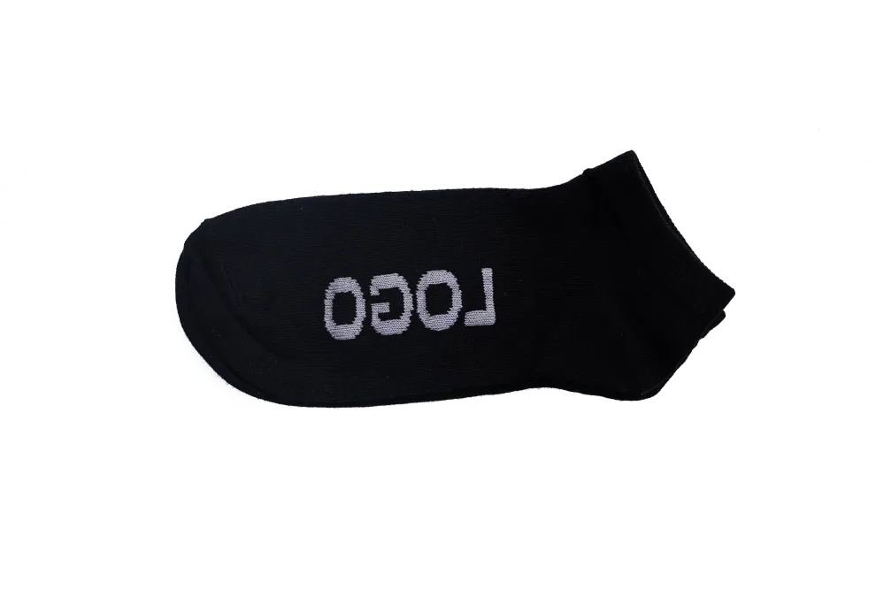 LOGO MENS ANKLE COTTON SOCKS (PACK OF 2) - LOGO