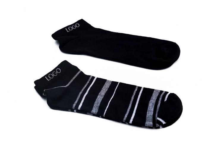 LOGO MENS ANKLE COTTON SOCKS (PACK OF 2) - LOGO