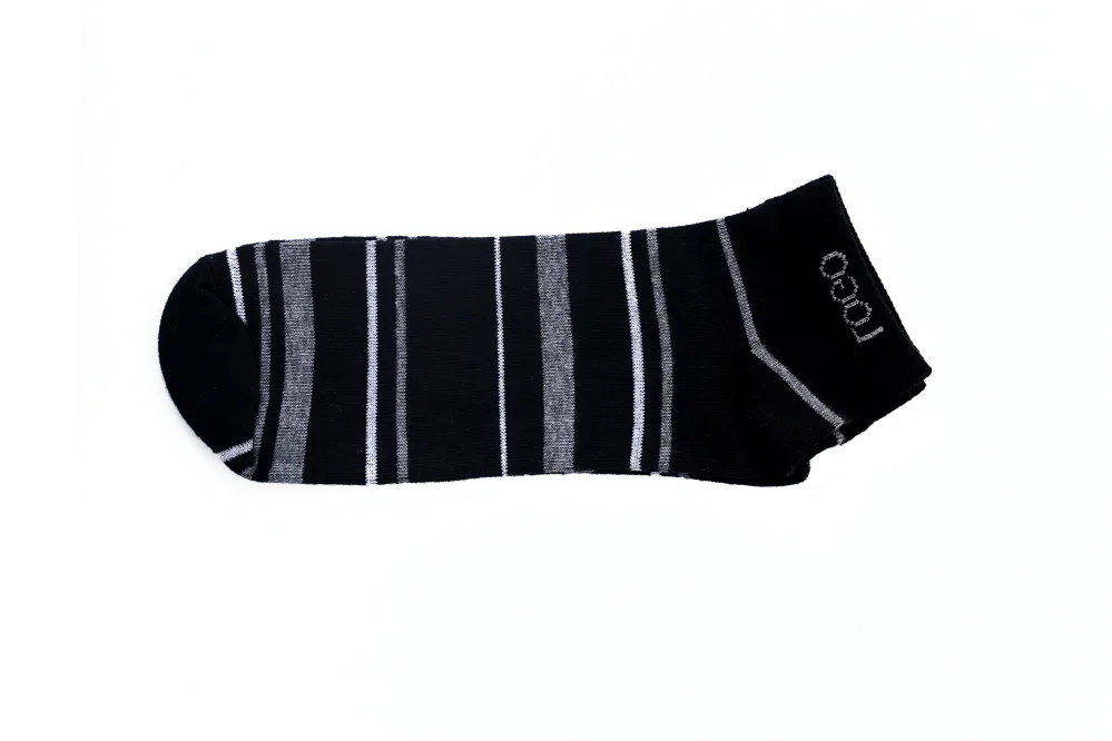 LOGO MENS ANKLE COTTON SOCKS (PACK OF 2) - LOGO