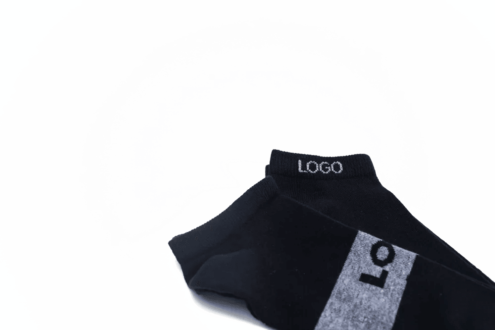 LOGO MENS ANKLE COTTON SOCKS (PACK OF 2) - LOGO