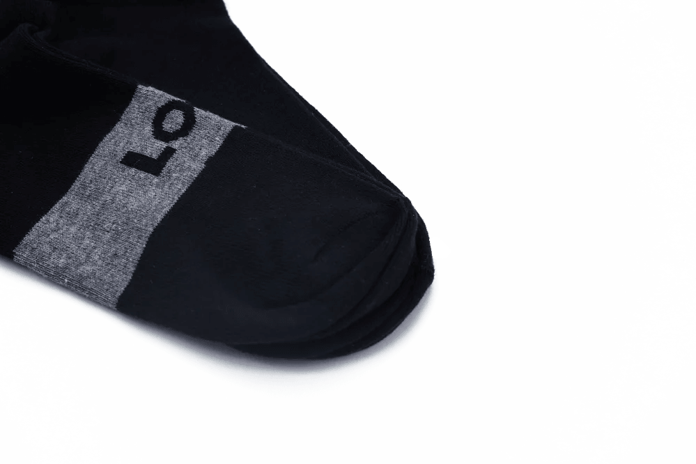 LOGO MENS ANKLE COTTON SOCKS (PACK OF 2) - LOGO