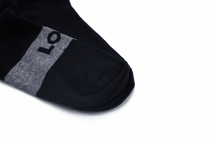 LOGO MENS ANKLE COTTON SOCKS (PACK OF 2) - LOGO