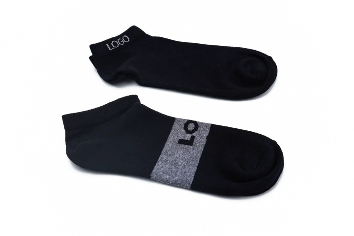 LOGO MENS ANKLE COTTON SOCKS (PACK OF 2) - LOGO