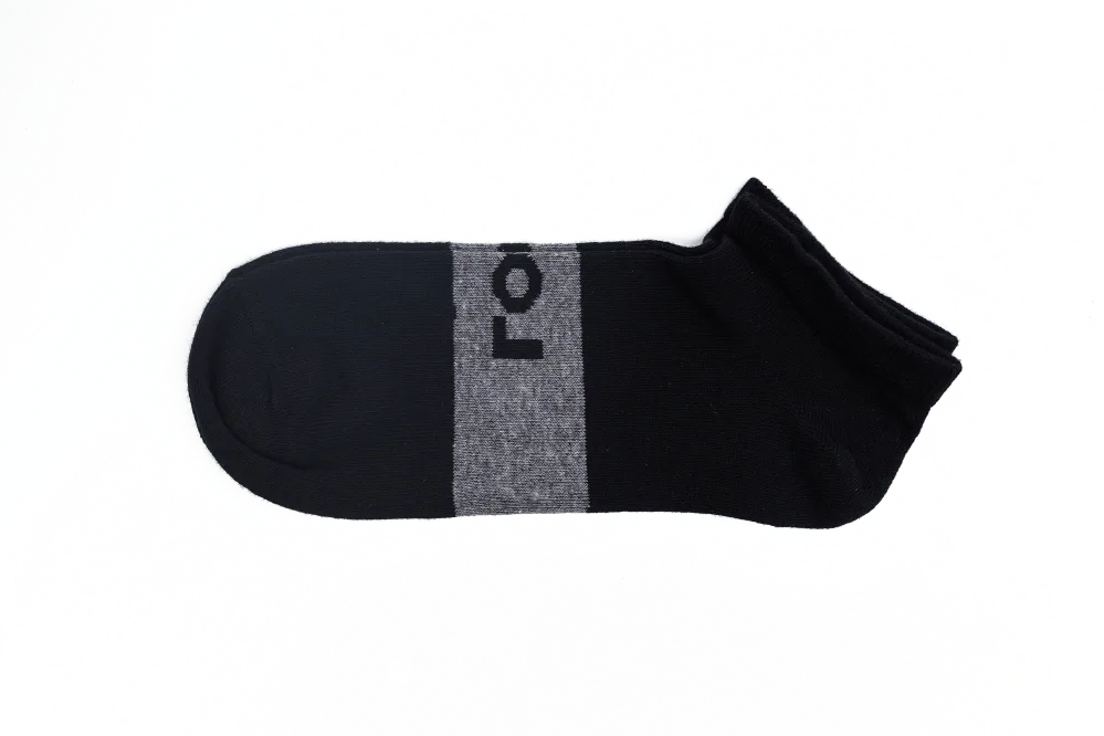 LOGO MENS ANKLE COTTON SOCKS (PACK OF 2) - LOGO