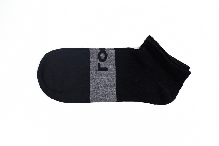 LOGO MENS ANKLE COTTON SOCKS (PACK OF 2) - LOGO