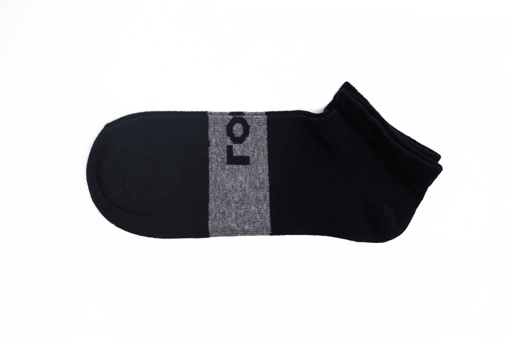 LOGO MENS ANKLE COTTON SOCKS (PACK OF 2) - LOGO