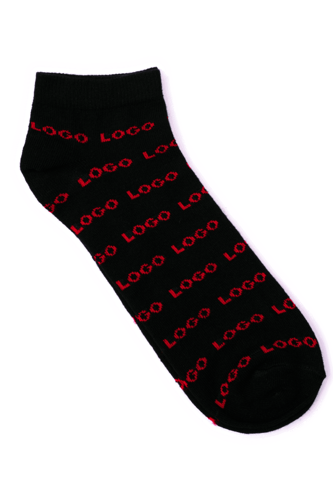 MENS ANKLE COTTON SOCKS (PACK OF 3) - LOGO