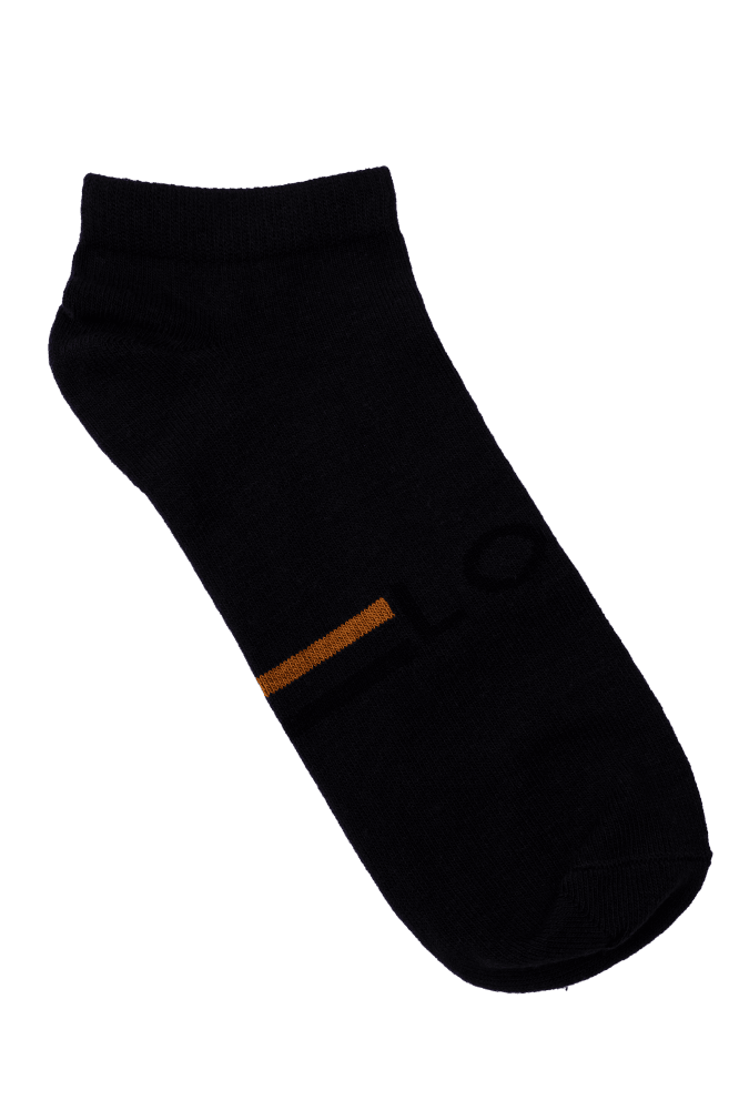 MENS ANKLE COTTON SOCKS (PACK OF 2) - LOGO
