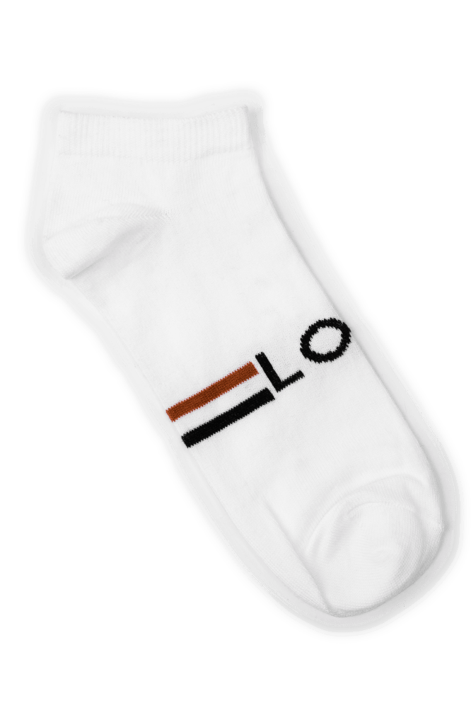MENS ANKLE COTTON SOCKS (PACK OF 2) - LOGO