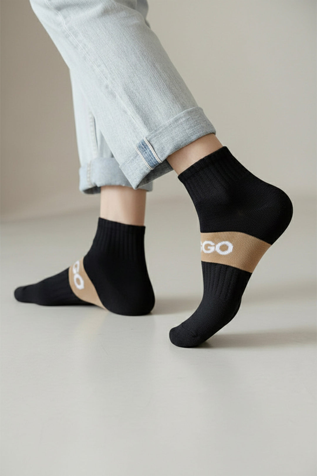 LOGO MENS ANKLE COTTON SOCKS (PACK OF 1)