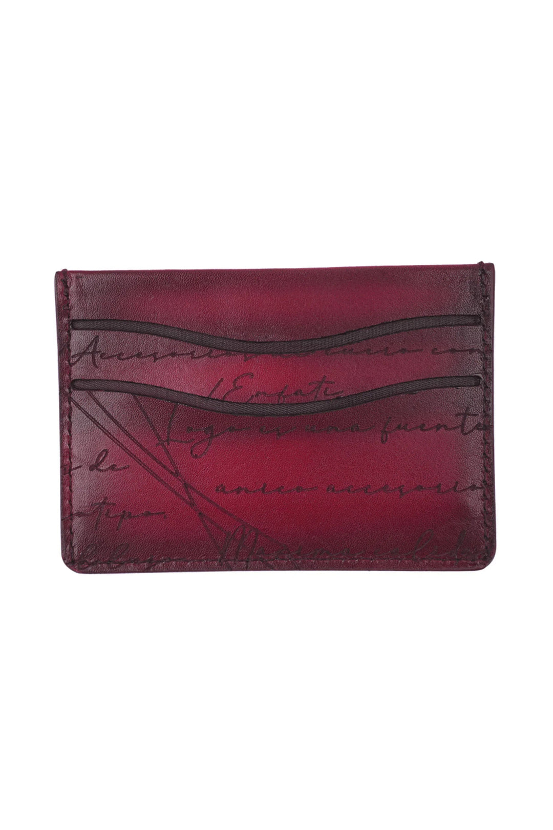 CARD WALLET CH609 RED - LOGO