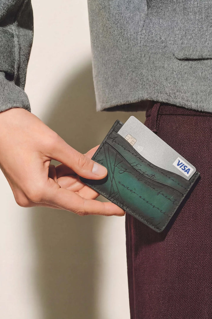 CARD WALLET CH609 GRN  "RFID PROTECTION"