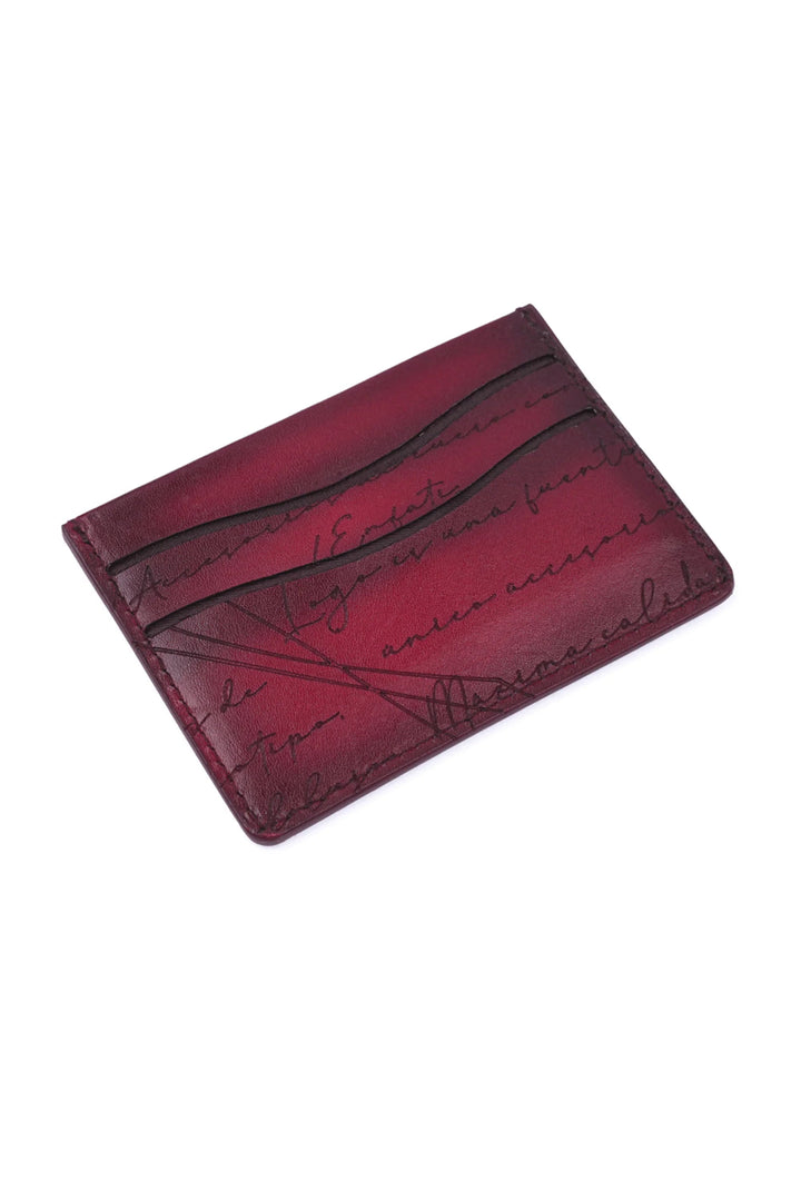 CARD WALLET CH609 RED - LOGO