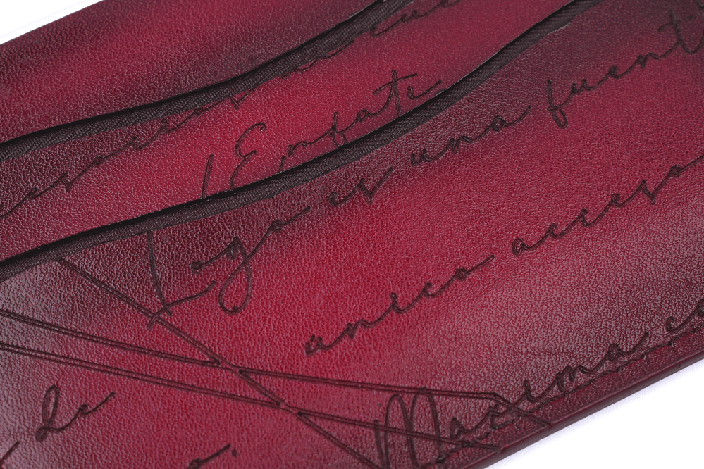 CARD WALLET CH609 RED - LOGO