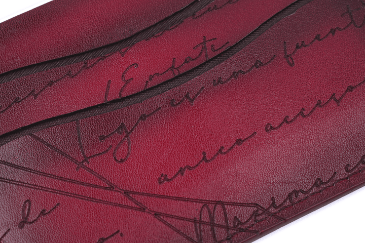 CARD WALLET CH609 RED - LOGO