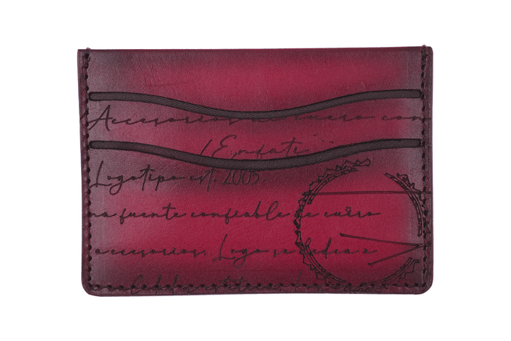 CARD WALLET CH609 RED - LOGO